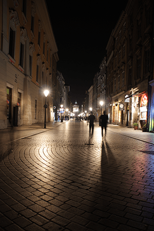 Krakow la nuit